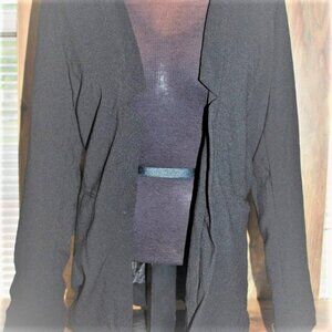 Daytrip Long Blazer Black Dress Coat